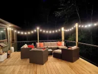 6.45 ACRE Private Close to Big Bear Mountain, Waterfall, Fire-pit, Loft & more. Hotels in Lackawaxen Township