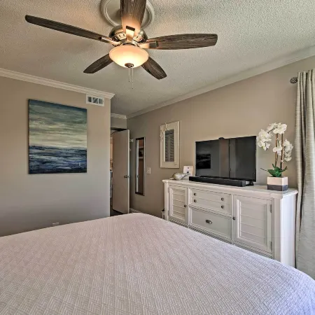 Walk to Beach Ocean-View Atlantic Beach Condo!