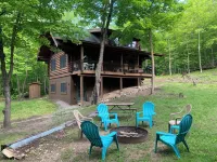 Log Cabin in the Woods with Marion Lake Access in Otter Tail County.