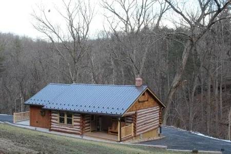 Cozy Log Cabin in the Heart of Smoke Hole Canyon Overlooking South Branch River.