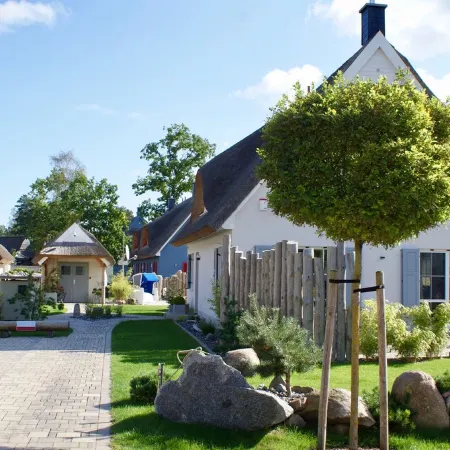 Thatched cottage for 8 people with an outdoor pool, near the beach & forest, sauna
