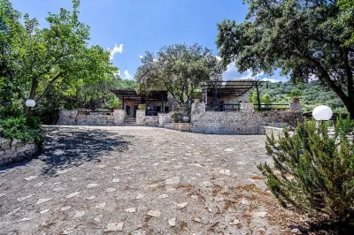 MAREBLU, trullo with splendid veranda facing the sea inside the Franchina Hotel in zona LEUCA MARINE