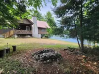 Beautiful house on the lake with a boat launch.