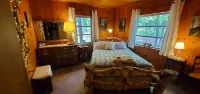 Lakefront-Semi Rustic Cabin-8.5 acres.  Woods and lake, nature at its finest!