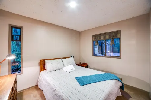 A 2-story, 3-bedroom traditional family ski chalet