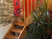 Traditional Breton farmhouse with garden, wood-burning stove and sauna