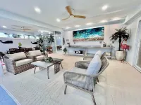 Antigua Cay Retreat is a stylish home with pool on deep water canal in Bokeelia Hotels in Bokeelia