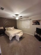 3-bdrm house in charming Apple Valley w/ WiFi, AC, encl'd patio, & large yard.