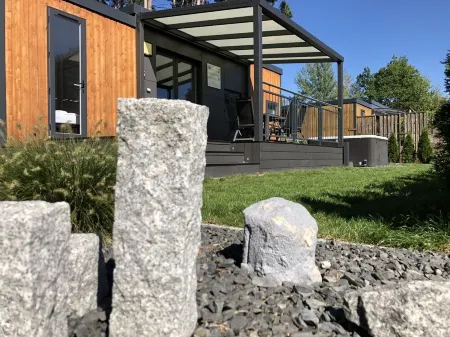 Smart mobile home on the lake with whirlpool (WA102)