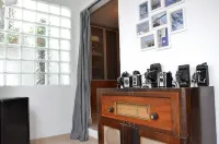 Brick wall old photographer patio house in Belem Hotel a Ajuda