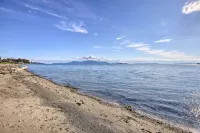 Waterfront Ferndale Home Deck and Beach Access