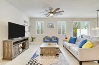 Down the road from the beach! Coastal home w/ full kitchen, 3BR, patio & grill.