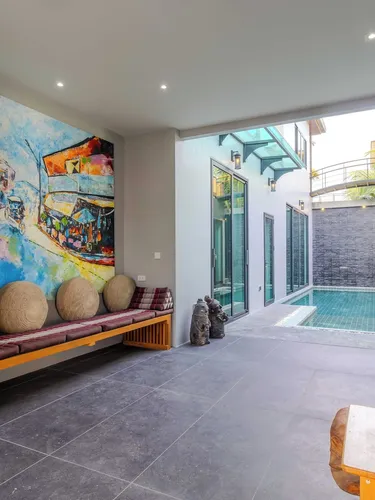 รูปภาพของวิลล่า 5 ห้องนอน น้ำตก สระว่ายน้ำ ห้องดูหนัง วี257