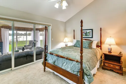 Lakefront Fall Home w/ Deck & Dock in Oscoda Twp! - 3-Star