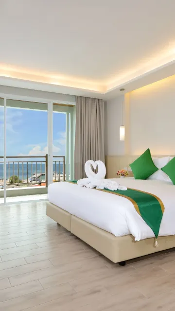 ห้องพรีเมียร์ดีลักซ์เตียงคิงไซส์พร้อมวิวทะเล