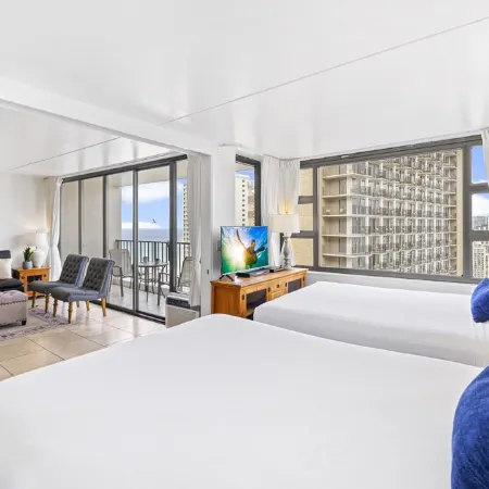 High Rise Deluxe Ocean View Free Parking/Wifi in Waikiki 3106