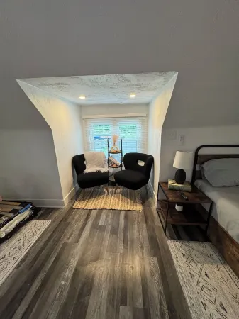 It may be haunted, but it's cute! One of the oldest houses in Butler.