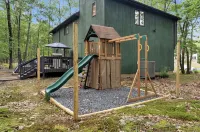 Campfire Oasis Hot Tub, Jungle Gym, Game Room