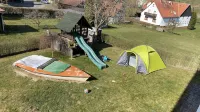 Small Vacation Apartment (65m²) with "beautiful view" Garden with Playground