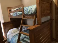 Private beach, pools/hot tub, winter sports, sleeps 20