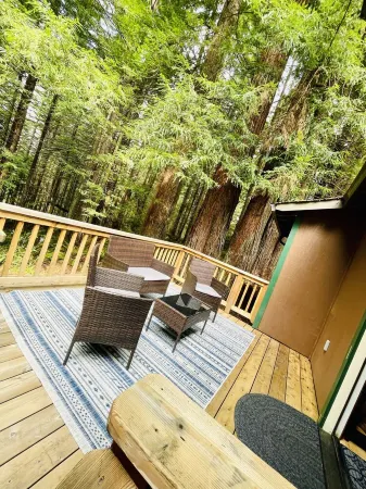 Private and serene new home in the Redwoods of Humboldt County.