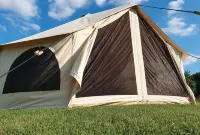 Chestnut 6m XL Bell Tent Log Burner nr Whitby Hotels in Staithes