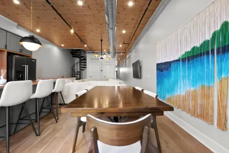 Private Rooftop Deck and Hot Tub with Bay Views - Stylish Modern Loft