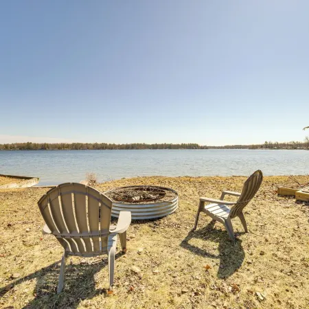 Deck and Scenic Views Lakefront Cottage in Hale!