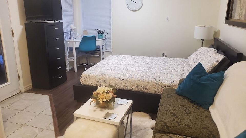 Cozy little all private one bedroom and den that accommodates 4 people