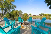 Waterfront Dock and Fire Pit - Charming Northwoods Retreat