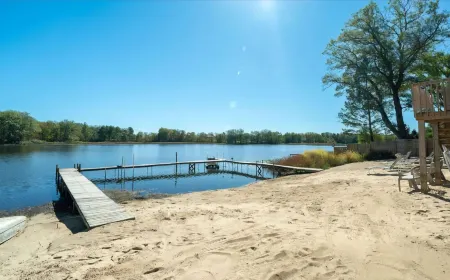 Huge 4-bedroom house on chain of lakes.