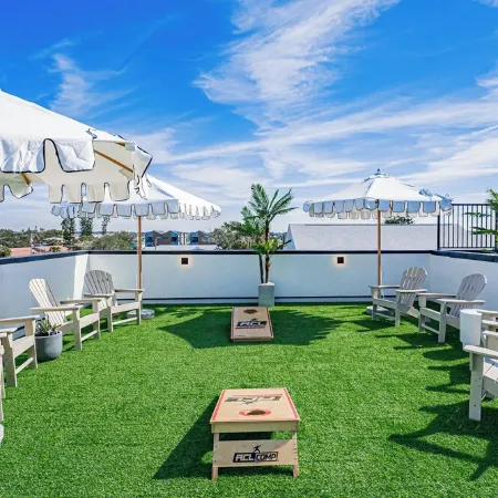 Milos Beach House-New Luxe Haven Steps from Beach -New Rooftop Pool 36 FT Long