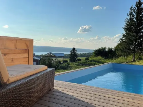 Seneca Lake View Villa w/Pool, Hot Tub, & Fast Wifi
