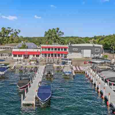 Pool, Beach Walk & Lake Views in Fontana Hotel Exterior