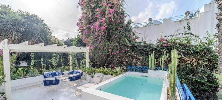 Les Bleus d Amen Heated Pool Blue Villa Hotels in Carthage