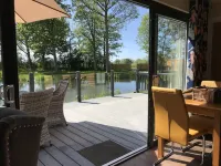 Pine Boutique Lodge with Hot Tub for Couples & Dog