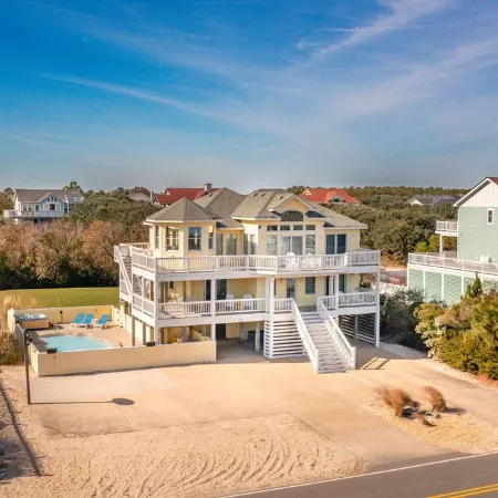 Corolla Oceanside in Whalehead - Heated Pool - 7BR/6.5BA - Short Walk to Beach!