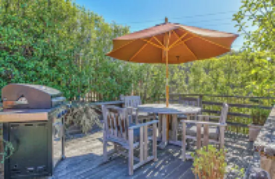 "Atherton Cottage Has Ocean View & Two Fireplaces!