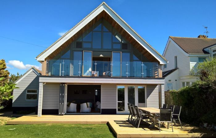 Beach Front Holiday Home on Private Estate with Sea Views.   100+  Reviews!