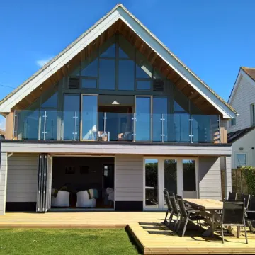Beach Front Holiday Home on Private Estate with Sea Views.   100+  Reviews!