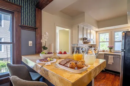 Grill, Game Room, Fire Pit! Walk to ND. Family-Sized Historic Home!