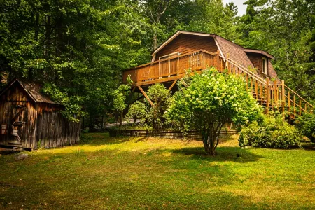 Cozy Loft Cabin high above Bashakill Wildlife Refuge