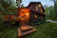 Log Cabin Hot Tub Getaway