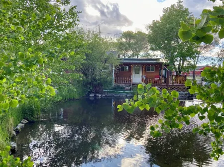 Cozy cabin nestled beside a spring-fed pond&hobby farm in the Elkhorn Mountains