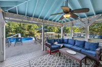 Waterfront Home - Large Pool, Boat Dock + Screened Boat House & Pool Cabana