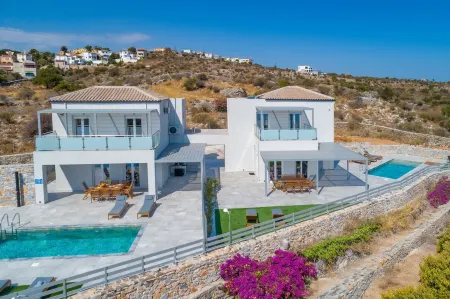 Gianna's Panoramic Seaview Twin Villas with pool 1