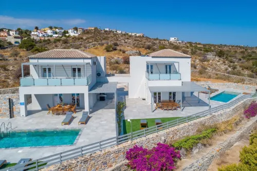 Gianna's Panoramic Seaview Twin Villas with pool 2