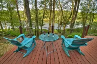 Lakeside Cabin w/ mountain views, dock, fire pit, hot tub, and much more!