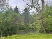pine creek lodge with pine creek views  secluded on 5 acres