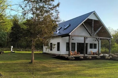 Modern A-Frame + Backyard + Firepit + BBQ